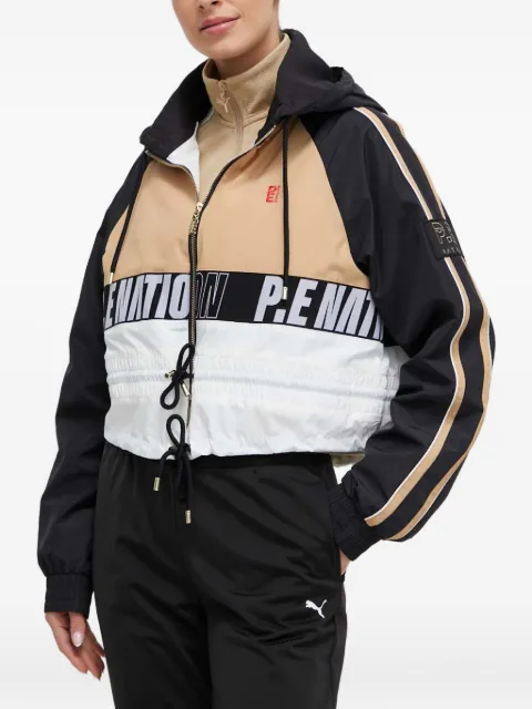 P.E Nation hooded striped jacket