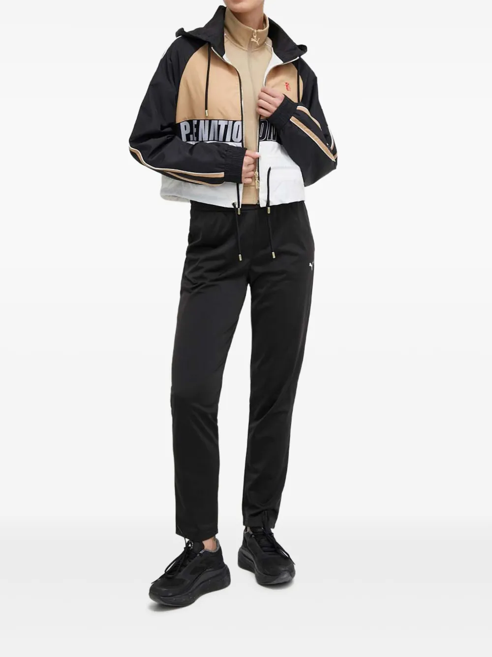 P.E Nation hooded striped jacket | Cropped Jackets | Image 2