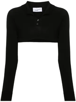 Vaquera クロップド ポロシャツ | ブラック | FARFETCH JP