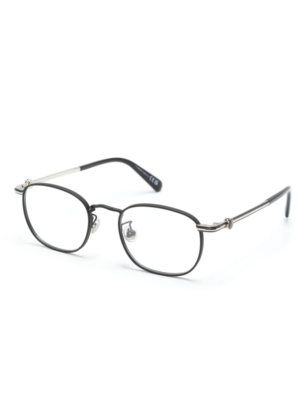 Shop Moncler Square-frame Glasses In 黑色