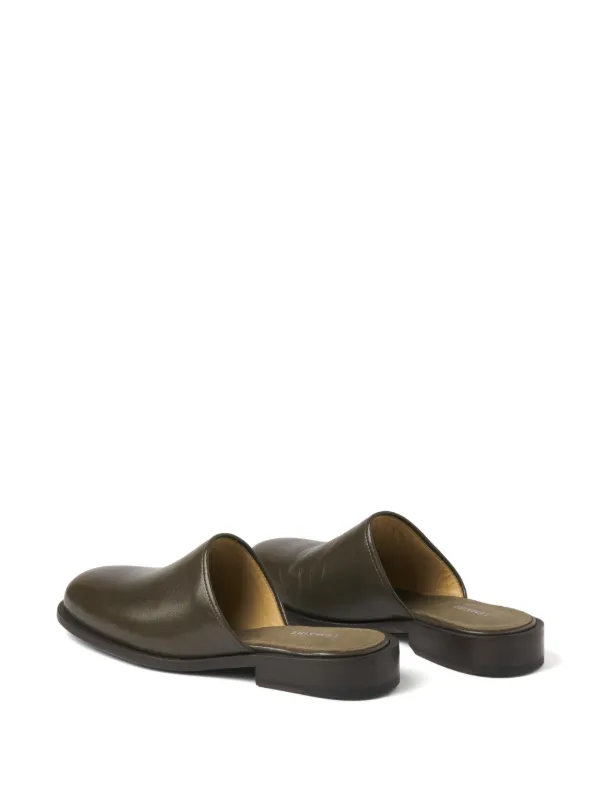LEMAIRE square-toe Leather Mules | Brown | FARFETCH LEMAIRE square-toe Leather Mules | Brown | FARFETCH