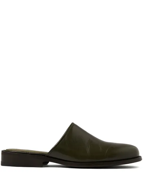 LEMAIRE square-toe leather mules