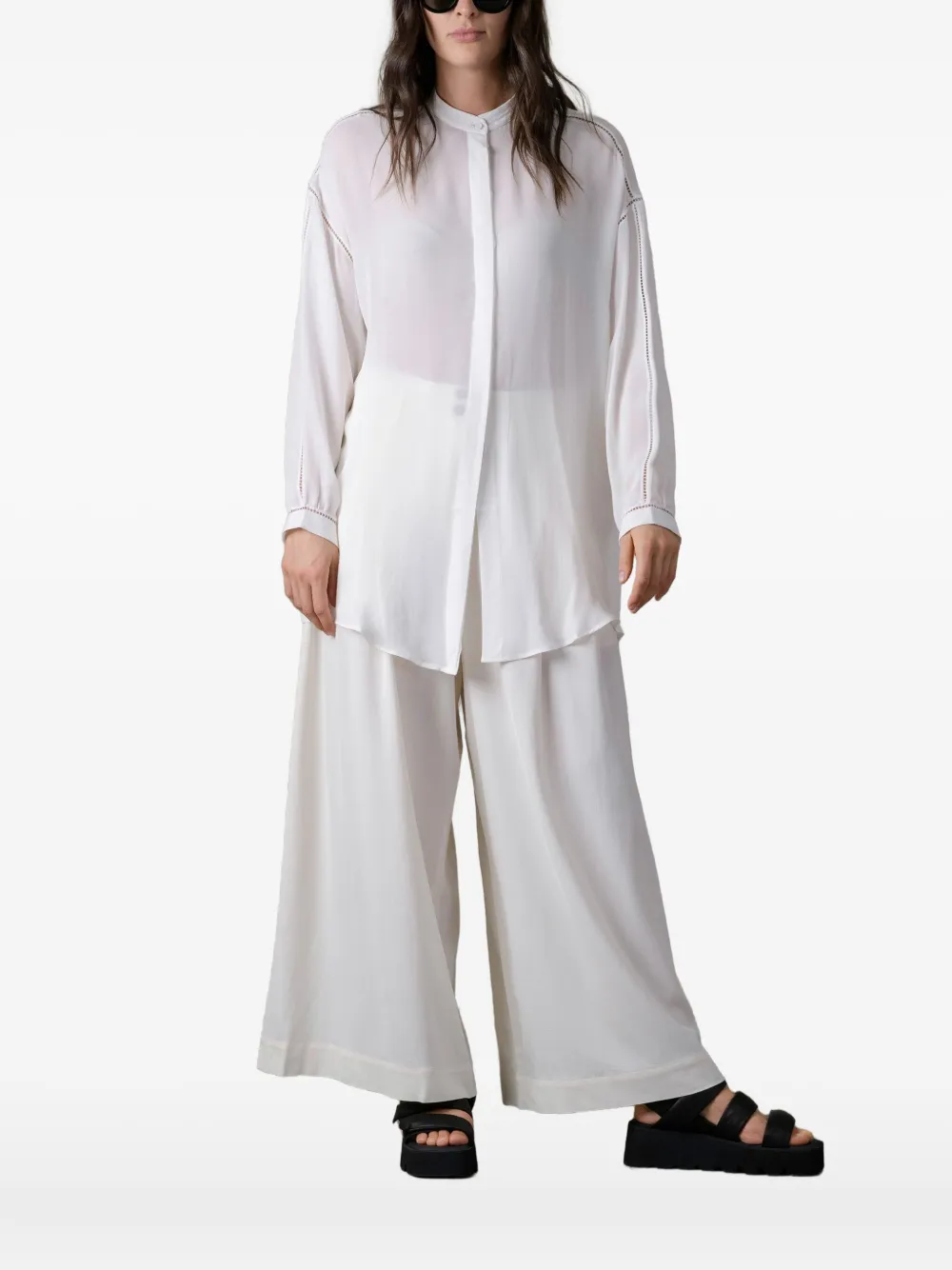 Isabel Benenato buttoned shirt | White | Image 1