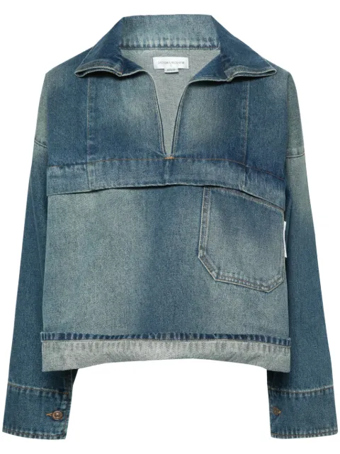 Victoria Beckham cropped denim shirt