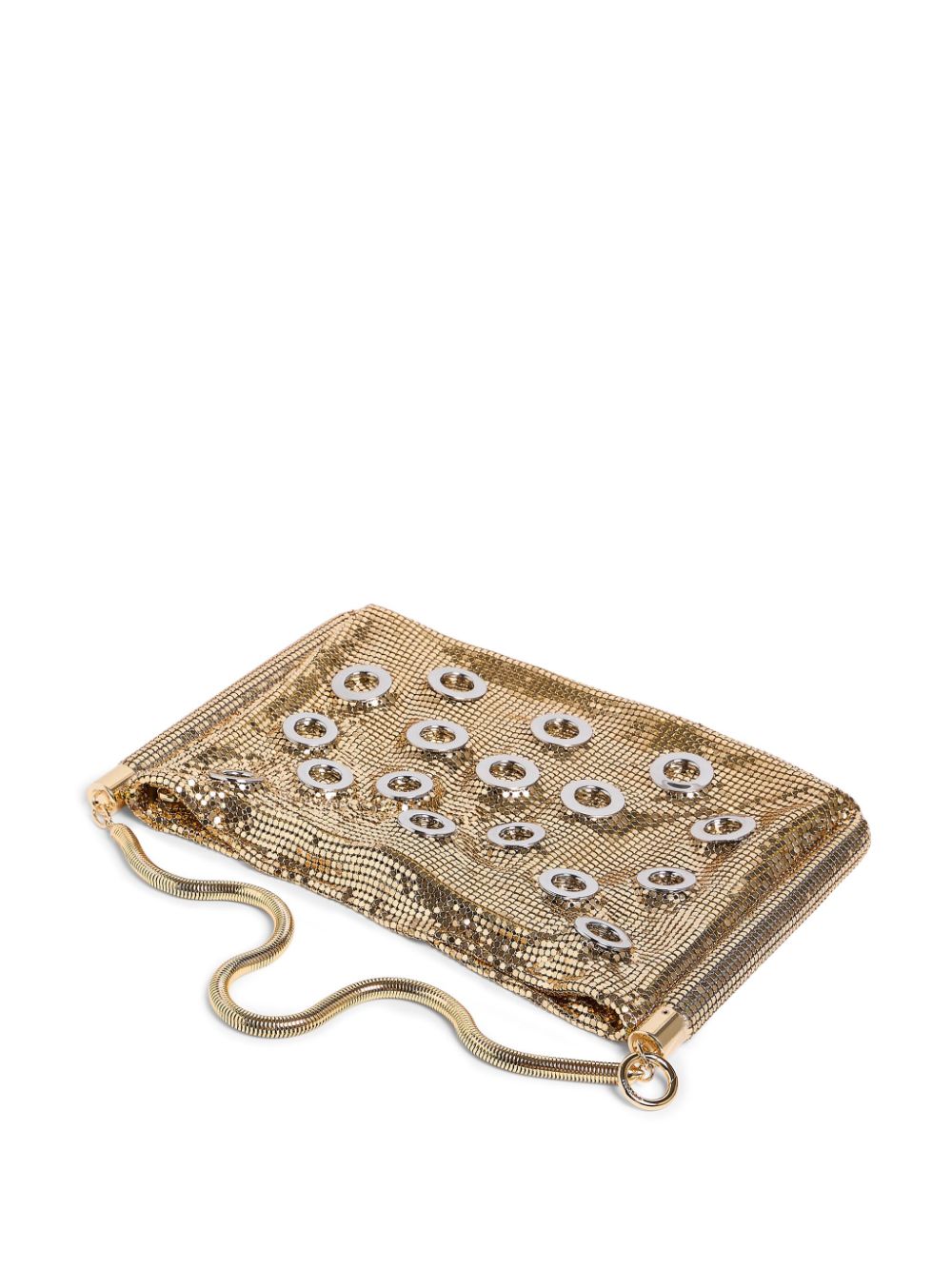 Rabanne chainmail eyelet clutch bag Women