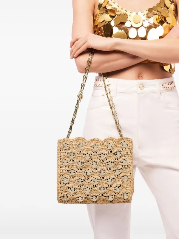 【Rabanne】 1969 Nano raffia shoulder bag 0400017834064?wid=600&hei=800&