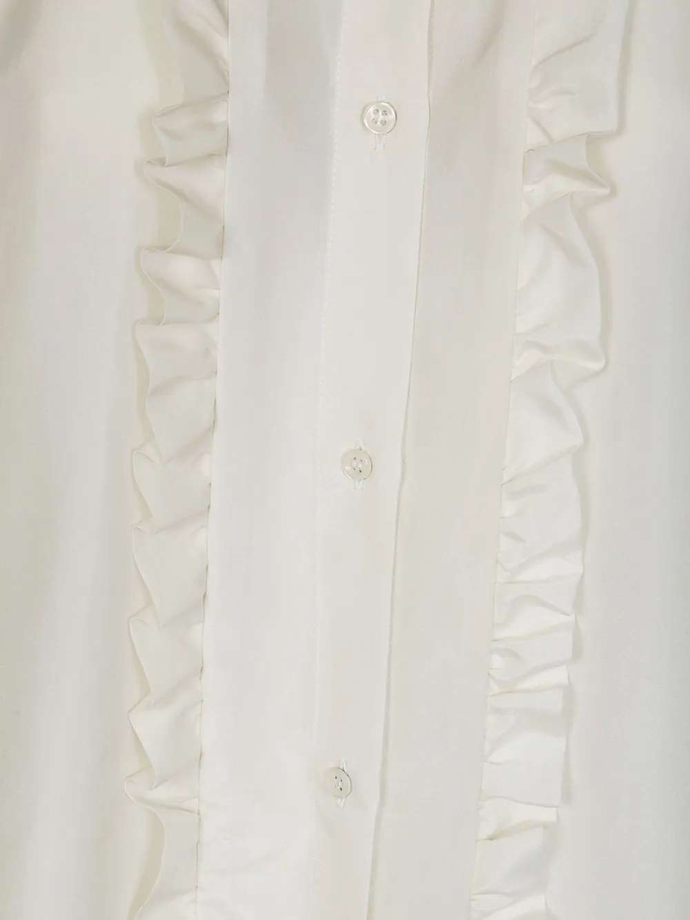 Jejia Therese Ruffled-trim Shirt In White