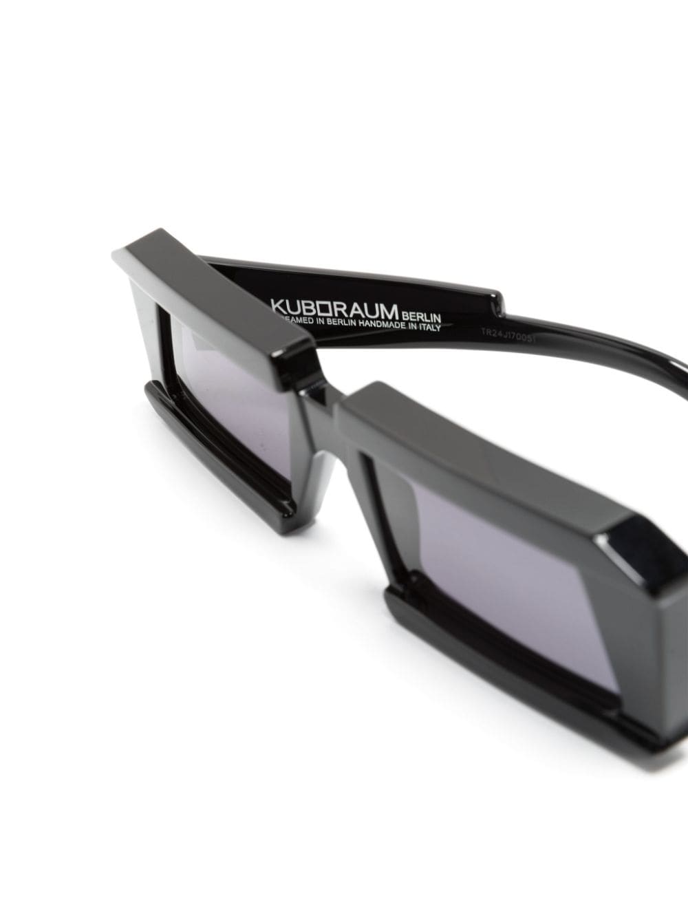 Kuboraum X20 zonnebril met geometrisch montuur Zwart