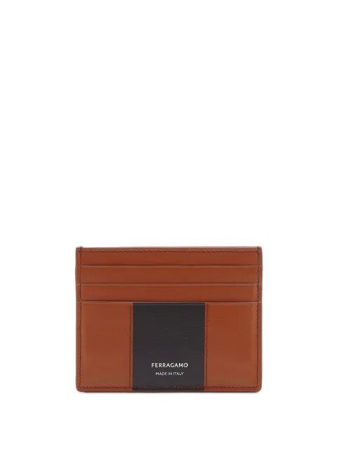 Ferragamo bicolour card holder