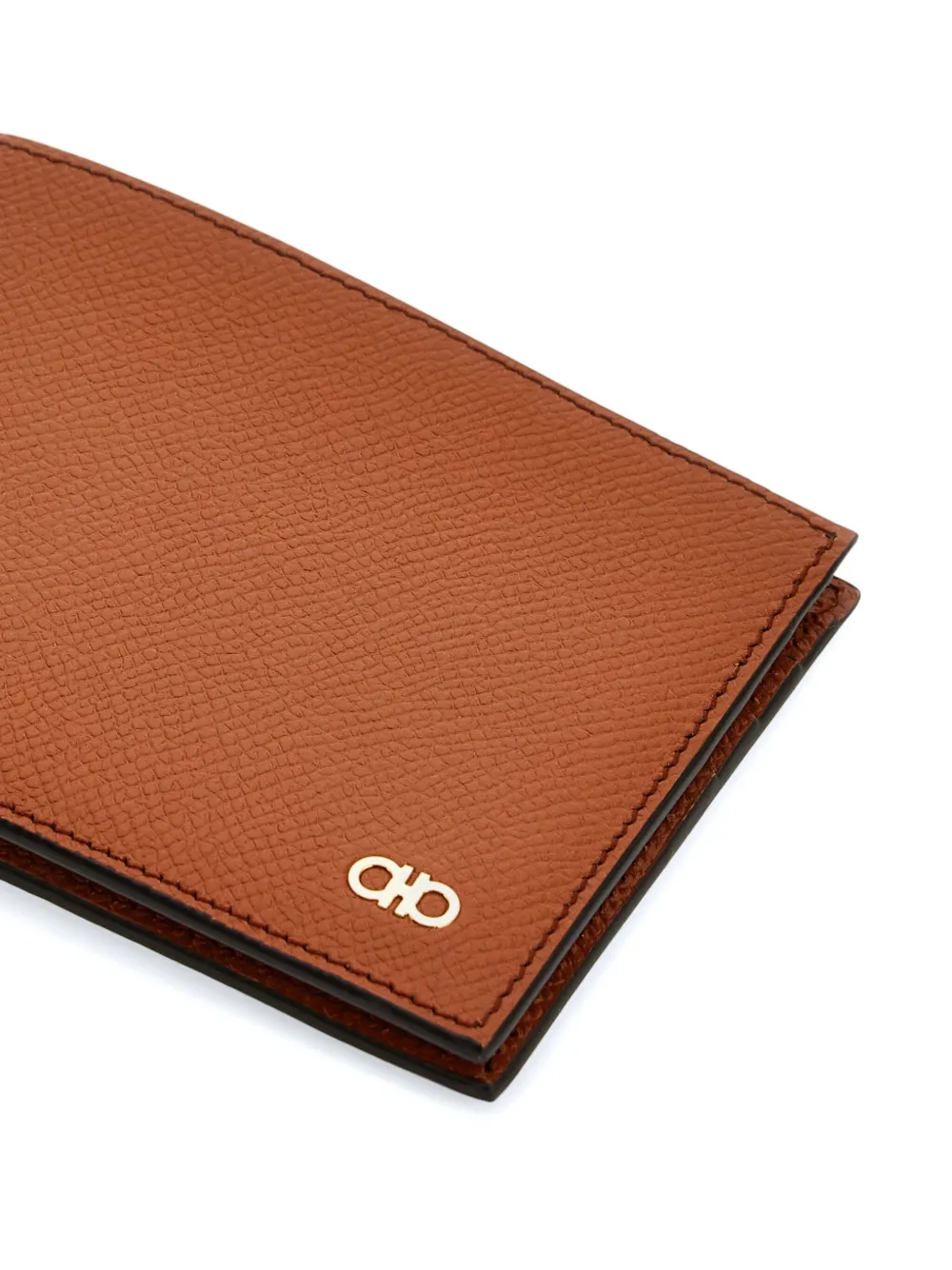 Ferragamo Leren portemonnee Bruin