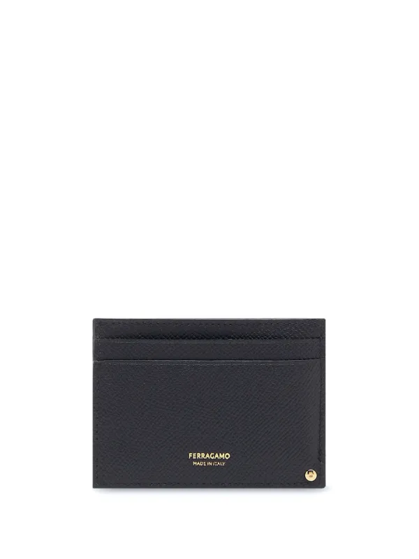 カードケース・名刺入れ Ferragamo GANCINI LOGO WOVEN CARDS HOLDER Salvatore Ferragamo Gancio Woven Leather Card Case - Bags