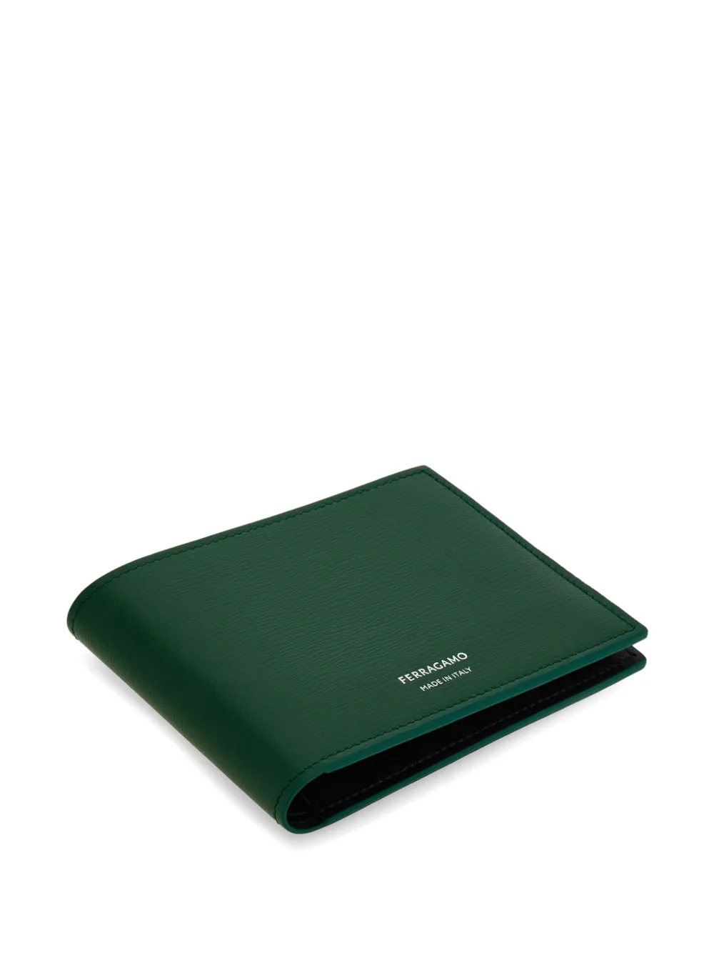 Ferragamo Classic leren portemonnee Groen