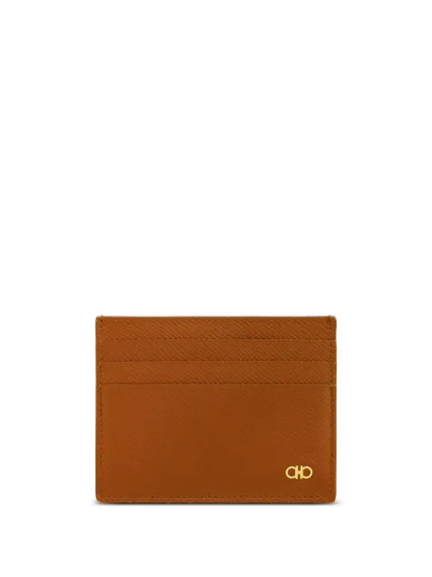Ferragamo Gancini leather card holder