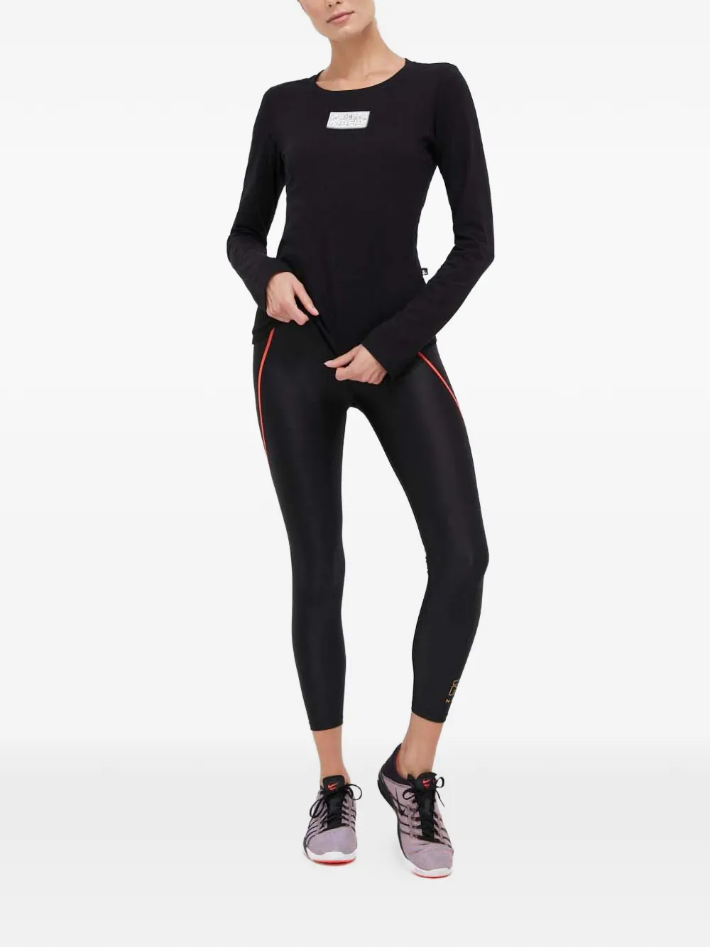  P.e Nation Logo Waistband Leggings - Black 