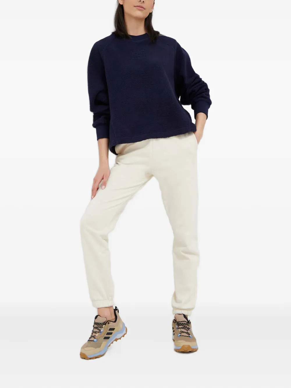 P.e Nation Embossed Crew-neck Sweatshirt In Blue