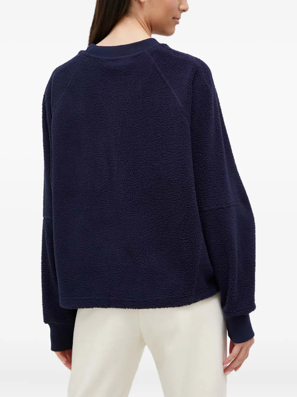 P.e Nation Embossed Crew-neck Sweatshirt In Blue