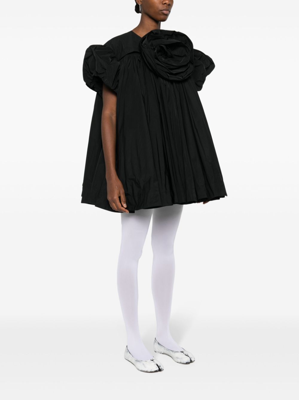 Shop Vaquera Sierra Voluminous Mini Dress In Black