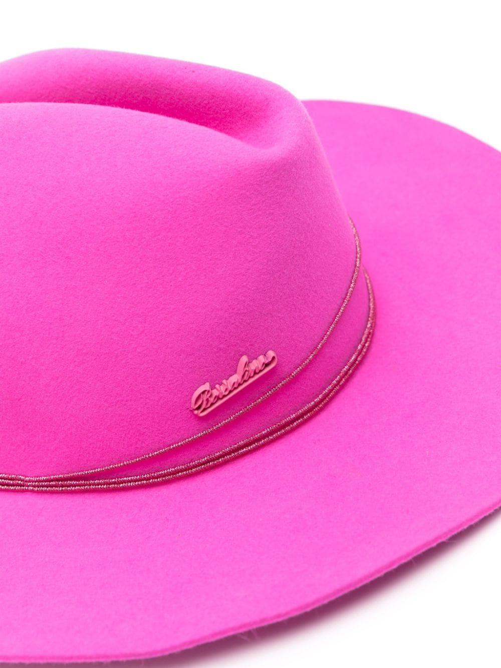 Borsalino Fedora hoed Roze