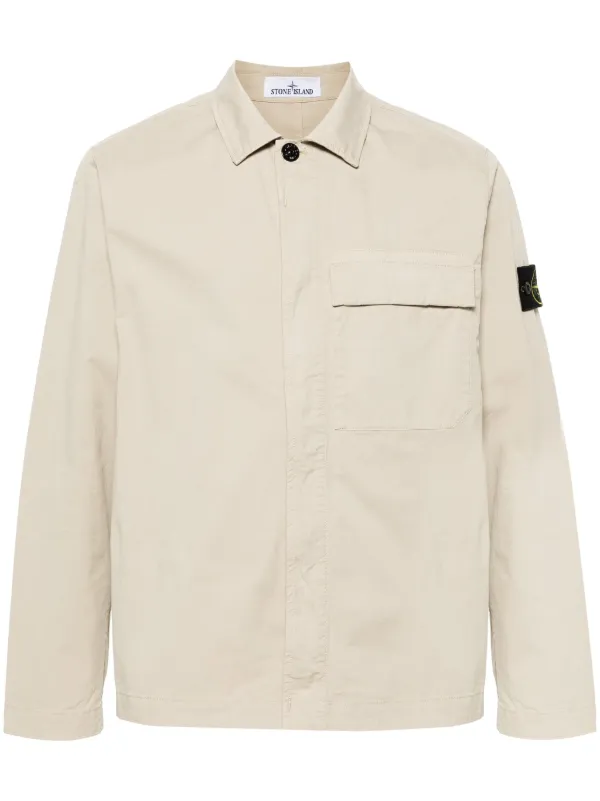 Stone island overshirt beige online