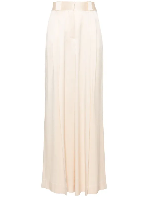 BLAZÉ Milano Novalis High-waist Palazzo Pants in Neutrals