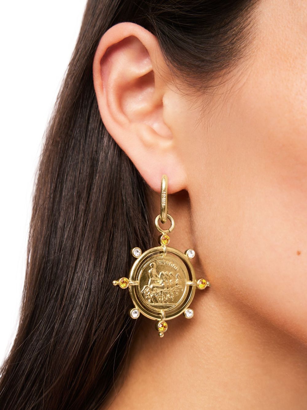 Rabanne Summer Sun pendant earrings Women