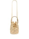 Rabanne 1969 Raphia Wave Paco bucket bag - Neutrals