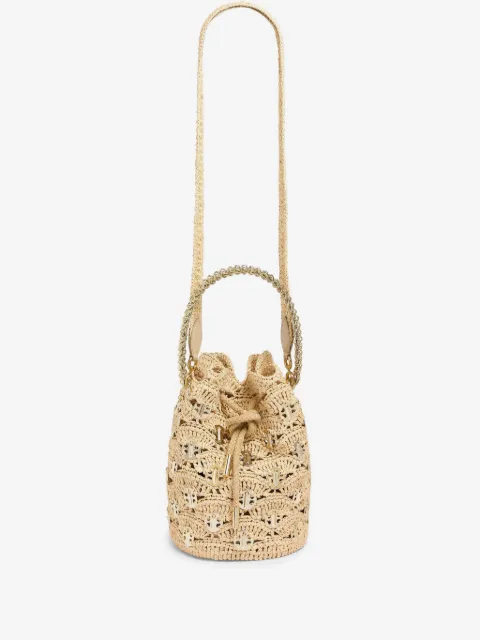 Rabanne 1969 Raphia Wave Paco bucket bag