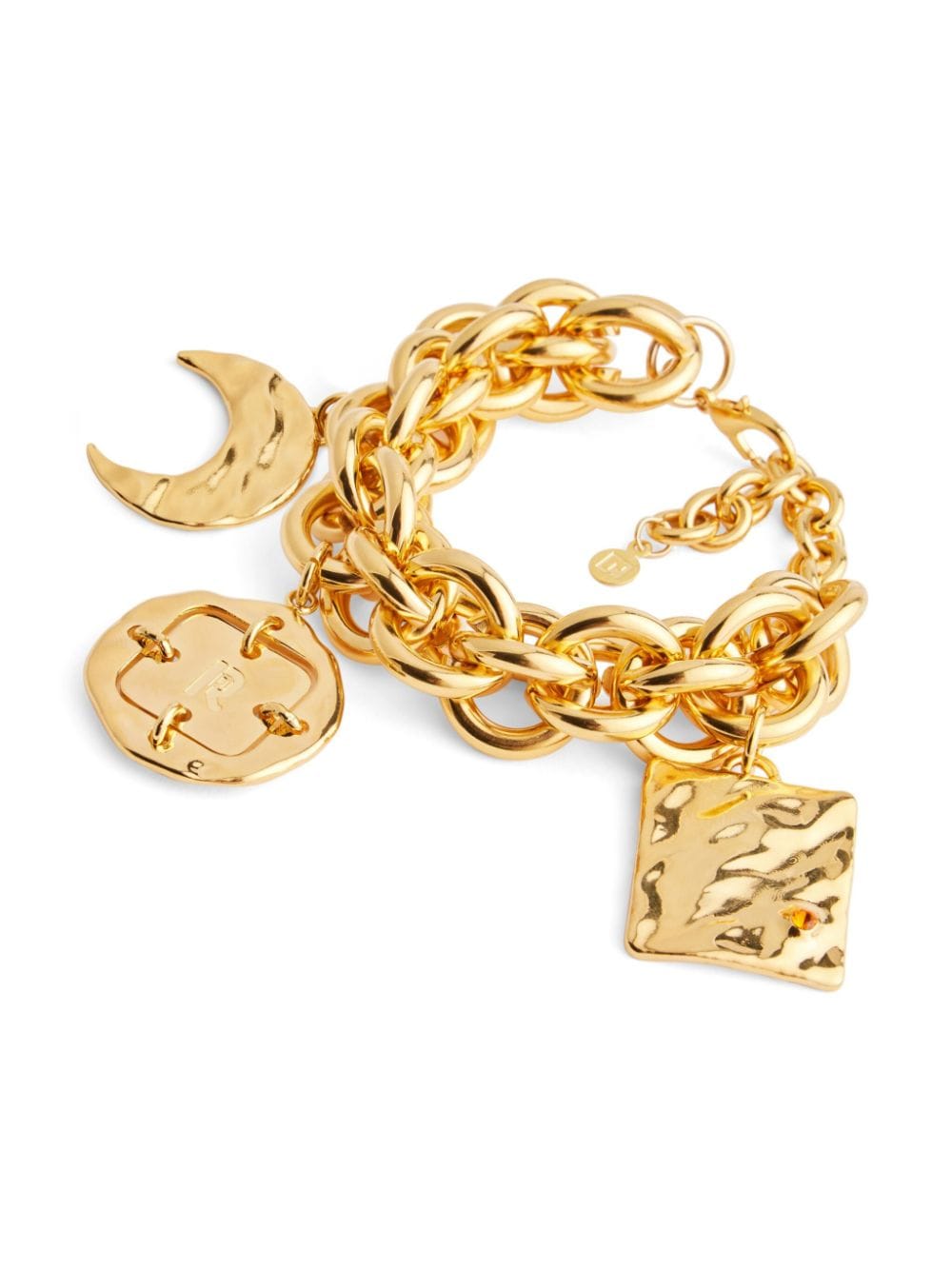 Shop Rabanne Summer Medas Chain Charm Bracelet In Gold