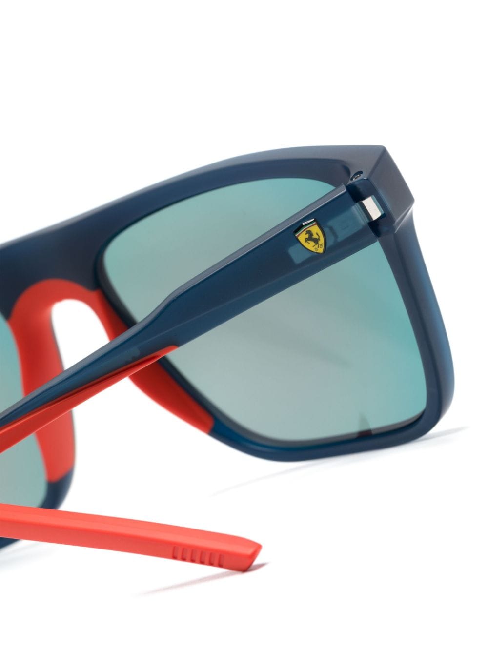 Shop Ferrari Scuderia  Square-frame Sunglasses In Red