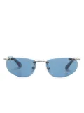 Swarovski crystal-embellished rimless sunglasses - Silver