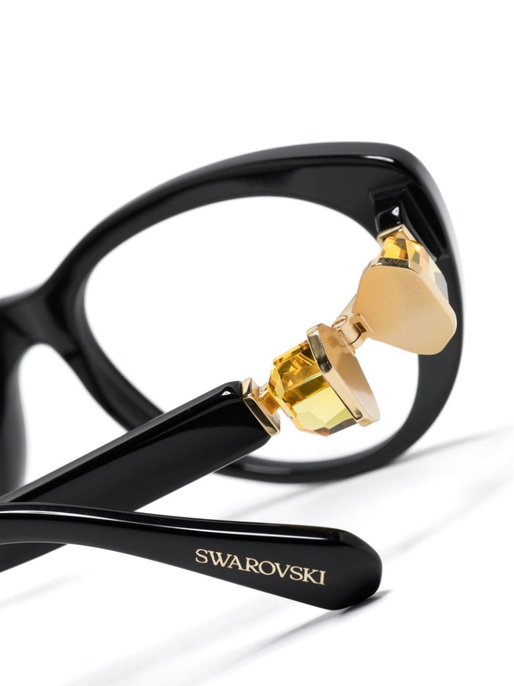 Shop Swarovski Sk2005 Cat-eye Glasses In Black