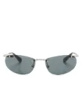 Swarovski Eyewear crystal-embellished oval-frame sunglasses - Black