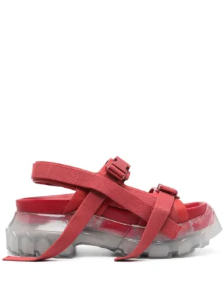 Rick Owens Tractor Chunky Sandals | Red | FARFETCH GE