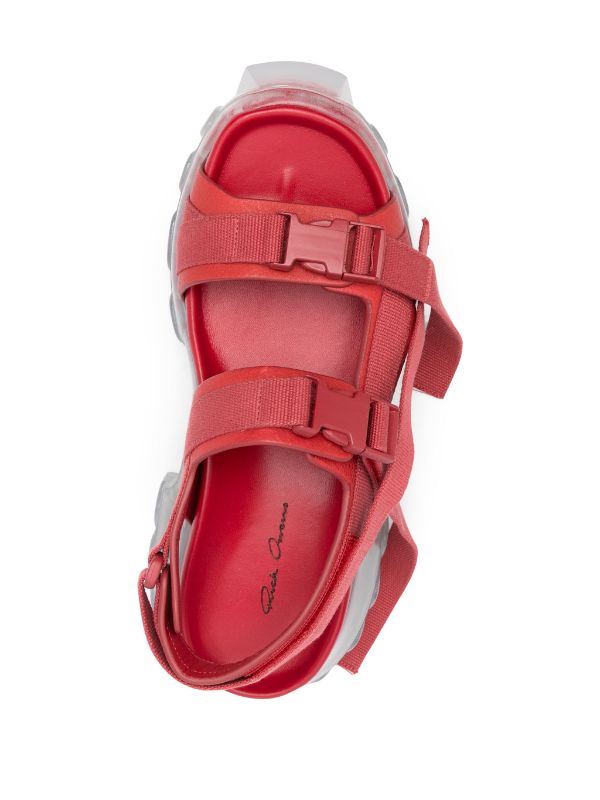 Rick Owens Tractor Chunky Sandals | Red | FARFETCH AO