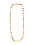 Azlee 18kt yellow gold Heavy Circle-Link chain necklace