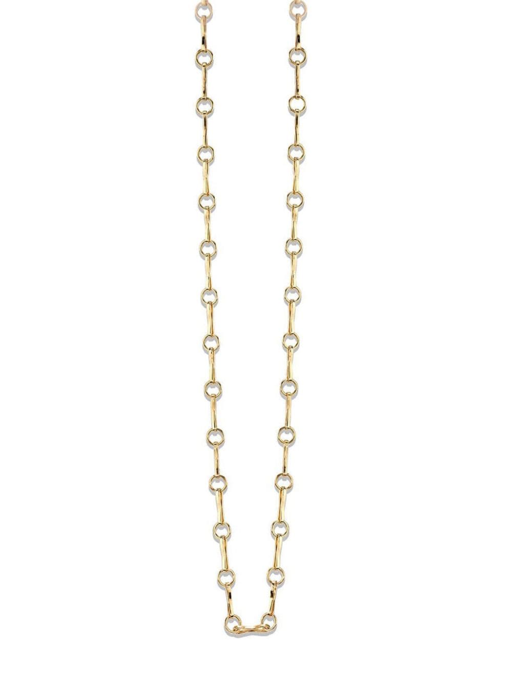 18kt yellow gold large circle link chain