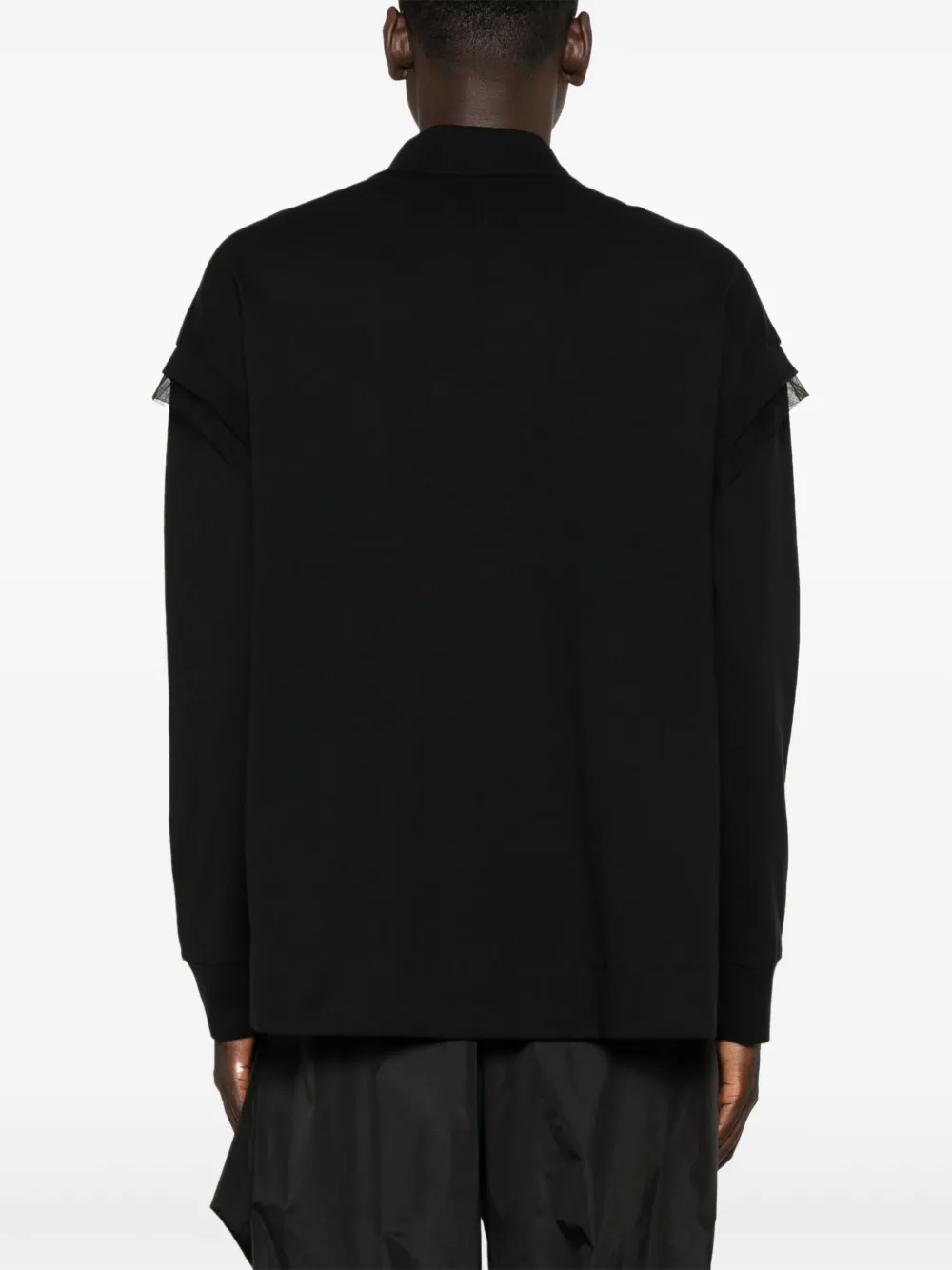 Simone Rocha Poloshirt verfraaid met kristallen Wit