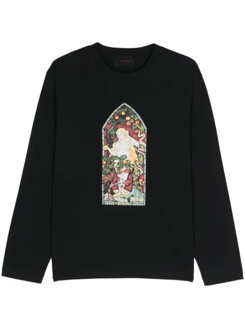Simone Rocha T-Shirt mit Buntglas-Print