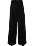 Simone Rocha pleated wide trousers - Black