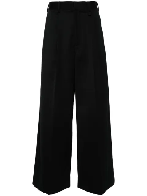 Simone Rocha pantalones anchos con diseño plisado
