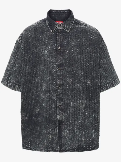 Diesel S-Lazer perforated-design shirt