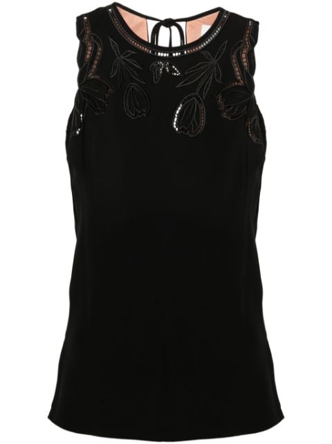 Paul Smith corded-lace sleeveless blouse