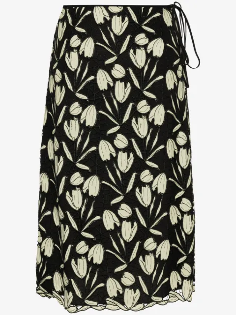 Paul Smith vestido midi con encaje de guipur