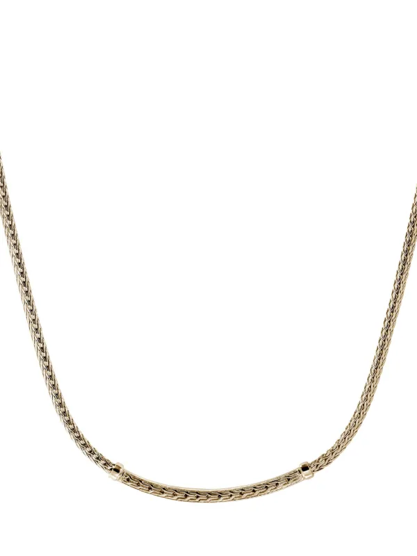 John Hardy 14kt Yellow Gold JH Essential Diamond Necklace Gold
