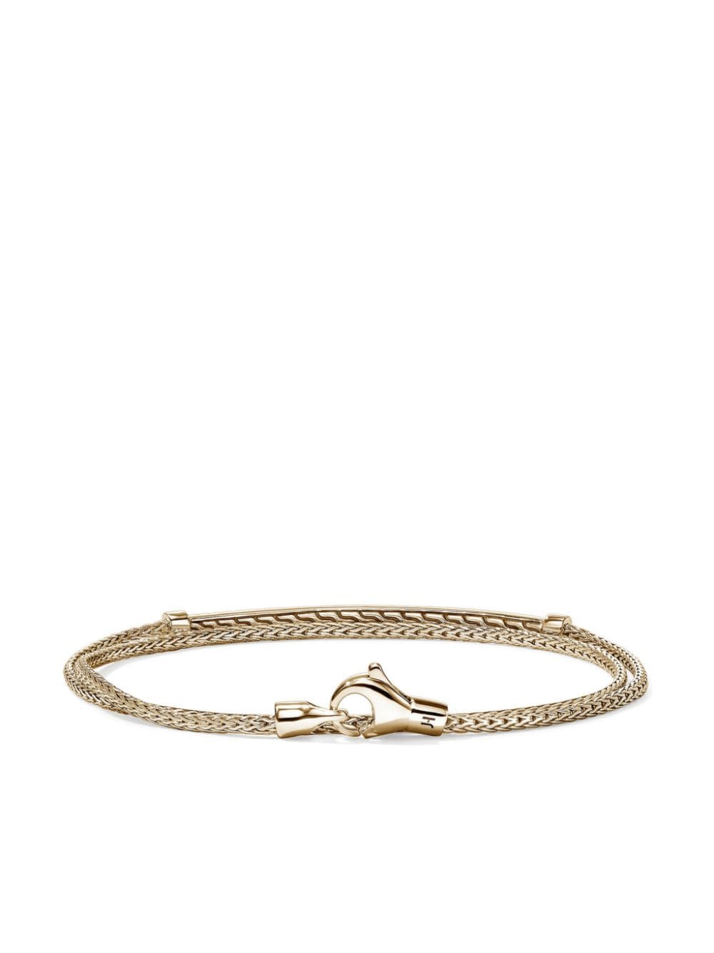 John Hardy 14kt yellow gold JH Essential diamond bracelet - Goud