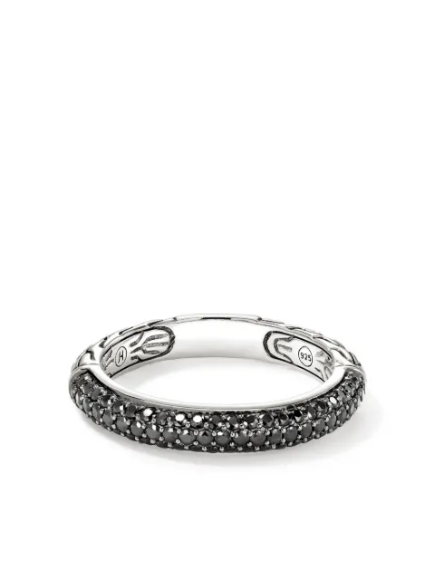 John Hardy sterling silver JH Essential sapphire band ring