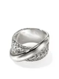 John Hardy sterling silver JH Essential Crossover ring