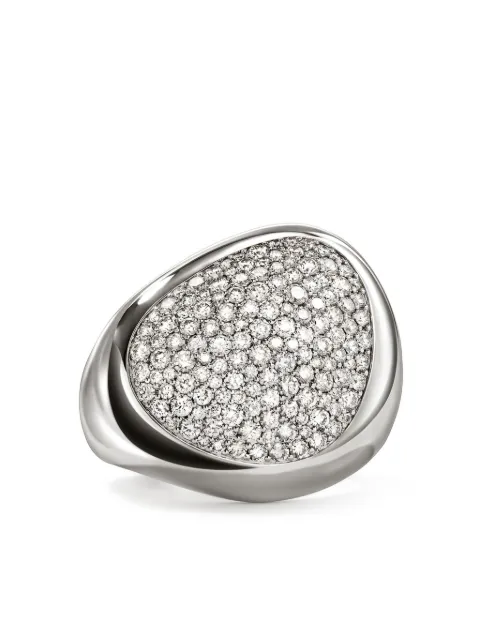 John Hardy sterling silver Pebble diamond ring