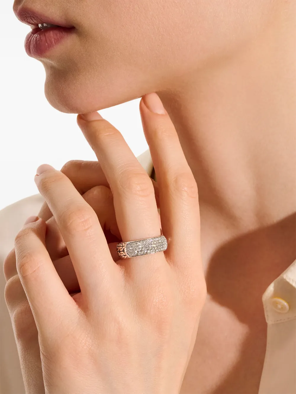 14kt White Gold Jh Essential Diamond Band Ring