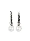 John Hardy JH Essential pearl hoop earrings - Silver